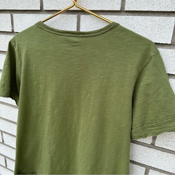 Sundance Safran Embroidered Short Sleeve Top Cedar Green - Picture 6 of 8